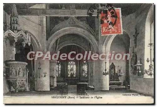 Cartes postales Serquigny interieur De I'Eglise