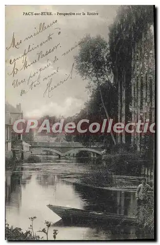 Cartes postales Pacy Sur Eure Perspective Sur La Riviere