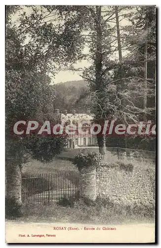 Cartes postales Rosay Entree Du Chateau