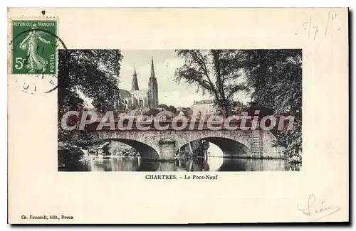 Ansichtskarte AK Chartres Le Pont Neuf