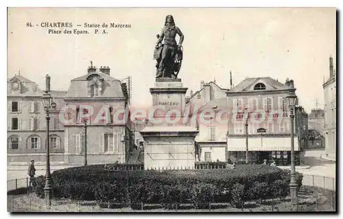 Ansichtskarte AK Chartres Statue De Marceau Place Des Epars