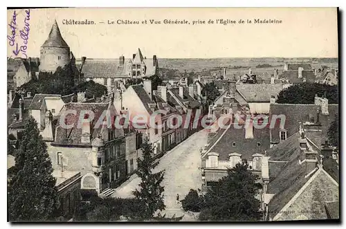 Ansichtskarte AK Chateaudun Le Chateau Et Vue Generale Prise De I'Eglise De La Madeleine