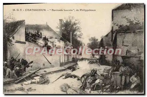 Cartes postales Chateaudun Barricade Tournee De Philippoteaux