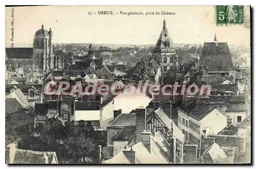 Cartes postales Dreux Vue Generale Prise Du Chateau