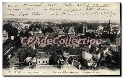 Cartes postales Dreux Vue Generale