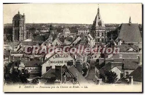 Cartes postales Dreux Panorama Pris Du Chemin De Ronde