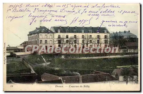 Cartes postales Dreux Caserne De Billy