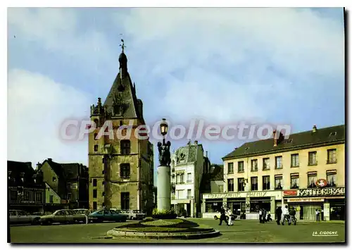 Cartes postales moderne Dreux La Place Metezeau Et Le Beffroi