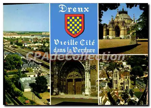 Cartes postales moderne Dreux Vue Aerienne Le Portail De I'Eglise St Pierre