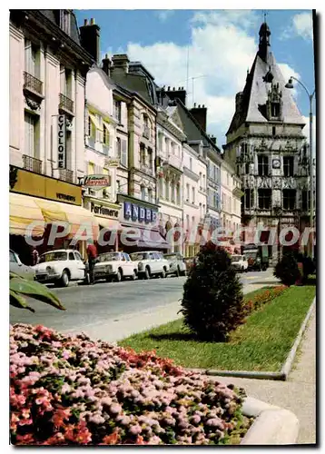 Cartes postales moderne Dreux La Grande Rue Et Le Beffroi