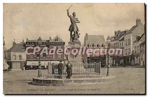 Cartes postales Nogent Le Rotrou La Statue Du General De Saint Pol
