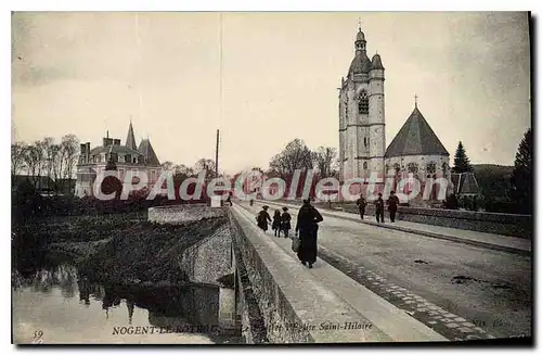 Cartes postales Nogent Le Rotrou pont �glise Saint Hilaire