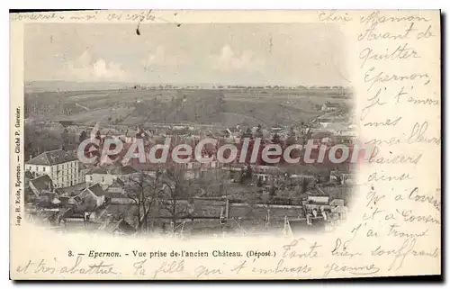 Cartes postales Epernon Vue Prise De I'Ancien Chateau