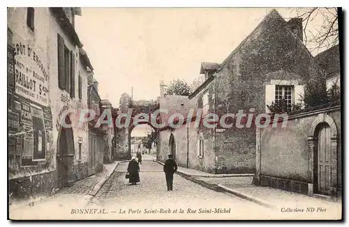 Cartes postales Bonneval La Porte Saint Roch Et La Rue Saint Michel