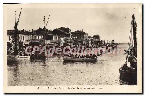 Cartes postales Le Grau Du Roi Joutes Dans Le Canal