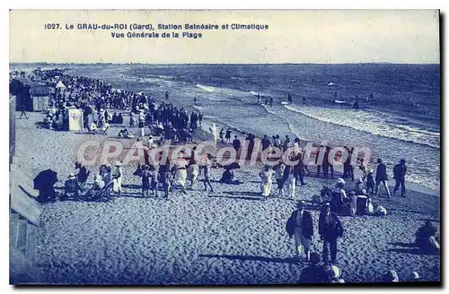 Cartes postales Le Grau Du Roi Vue Generale De La Plage