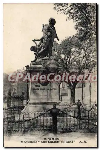 Ansichtskarte AK Nimes Monument Aux Enfants Du Gard