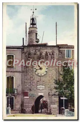 Ansichtskarte AK Sommieres La tour De l'Horloge