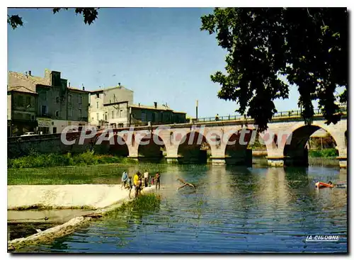 Cartes postales moderne Sommieres L'Ecluse Et Le Pont Romain Construit Sous I'Empereur