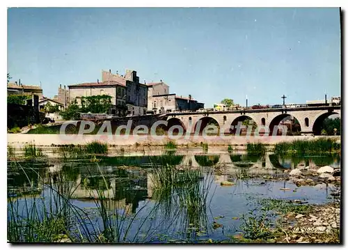 Moderne Karte Sommieres L'Ecluse Et le Pont Sur Le Virdoule