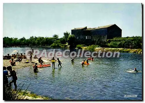 Cartes postales moderne Sommieres Le Plage Et Le Moulin De Garamel