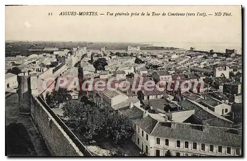 Ansichtskarte AK Aigues Mortes Vue Generale Prise De la Tour De Constance