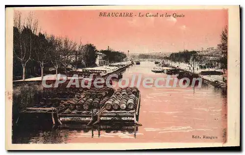 Cartes postales Beaucaire Le Canal Et Les Quais