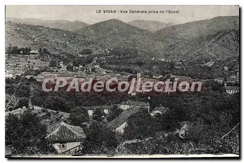 Cartes postales Le Vigan Vue Generale Prise De I'Ouest