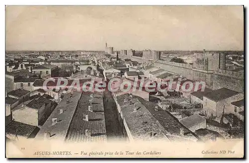 Cartes postales Aigues Mortes Vue Generale Prise De La Tour Des Cordeliers