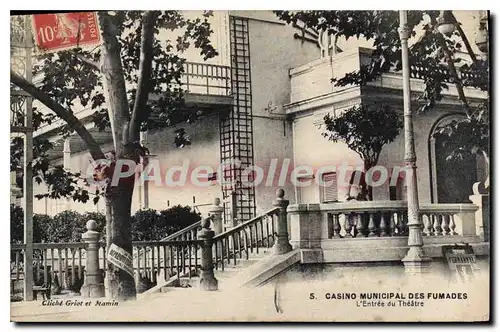 Cartes postales Casino Municipal Des Fumades L'Entree Du Theatre