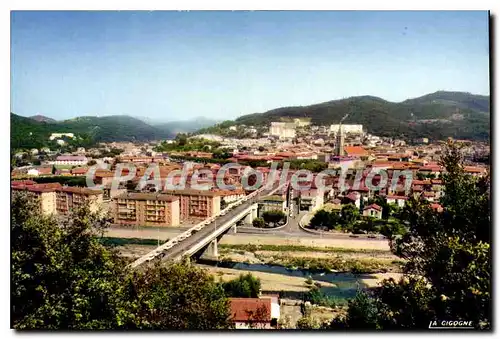 Moderne Karte La GRANDE COMBE Le Pont Du Riste