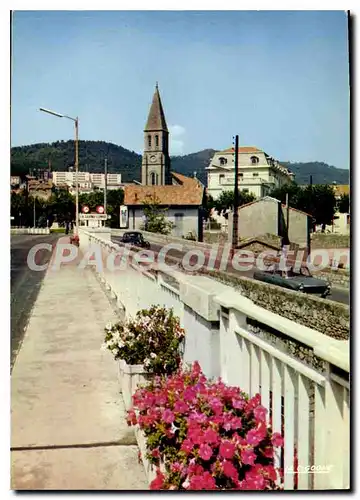 Moderne Karte La GRANDE COMBE L'Entree Du Pont Et I'Eglise