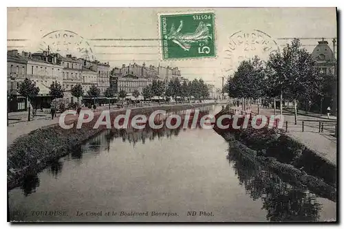 Cartes postales Toulouse Le Canal Et Le Boulevard Bonrepos