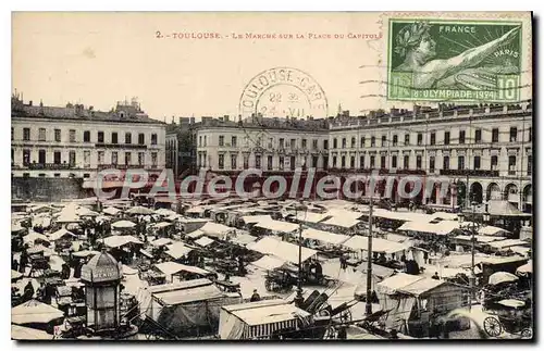 Cartes postales Toulouse Le March� Sur La Place du Capitole