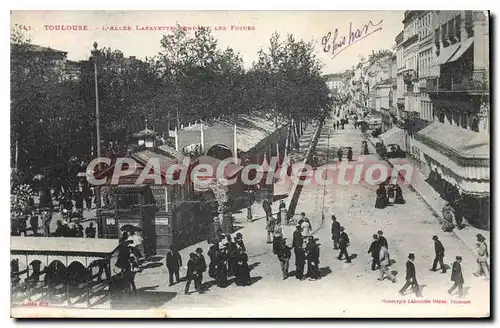 Cartes postales Toulouse L'Allee Lafayette pendant les foires