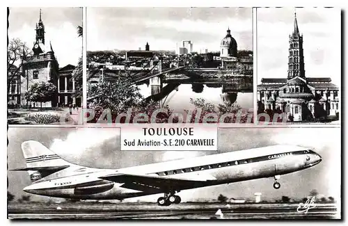 Cartes postales Toulouse Sud Aviation Caravelle