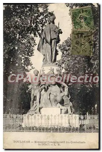 Cartes postales Toulouse Monument Commemoralif des Combattants