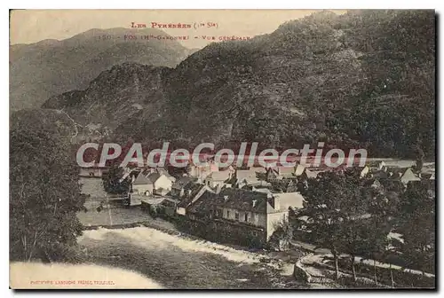 Cartes postales FOS Les Pyrennes Vue Aerienne