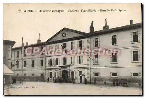 Cartes postales Auch Quartier Espagne Caserne d'Artillerie Entree Principale
