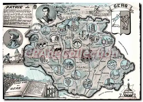 Cartes postales moderne Patrie de D'Artagnan
