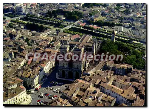 Moderne Karte Reflets De La Gascogne Auch Vue Panoramique sur la Cathedrale Sainte Marie La Facade de Style R