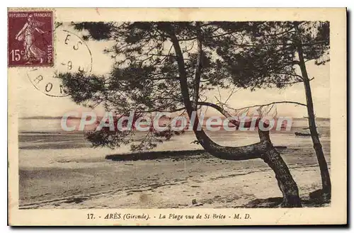 Cartes postales Ares La Plage vue de St Brice