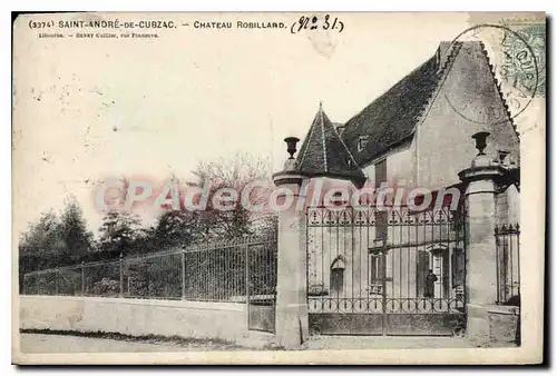 Cartes postales Saint Andre de Cubzac Chateau Robillard