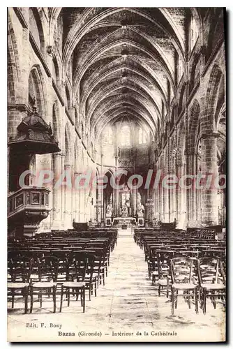 Cartes postales Bazas Interieur de la Cathedrale