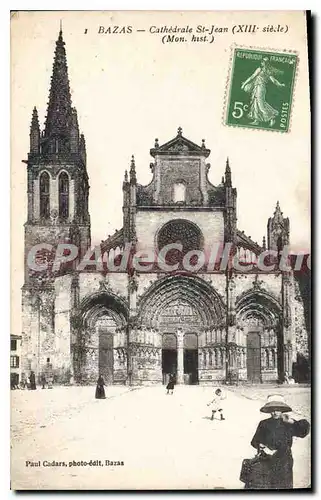 Cartes postales Bazas Cathedrale St Jean