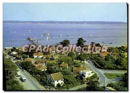 Moderne Karte Bassin D'Arcachon Le Cap Ferret Arrivee au Debarcadere Quartier Belisaire Depart du Petit Train