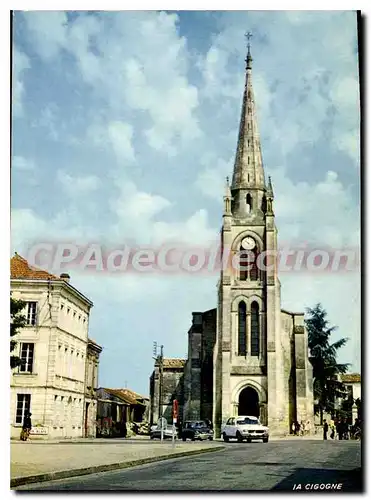 Cartes postales moderne Reignac de Blaye L'Eglise et la Poste