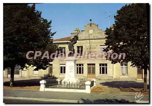 Cartes postales moderne St Aubin De Blaye La Mairie et le Monument aux Morts