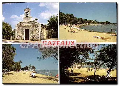 Cartes postales moderne Cazaux L'Eglise La Grande Plage Plage de la Dune Blanche