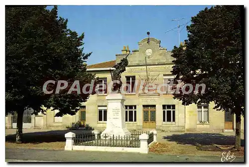 Cartes postales moderne St Aubin De Blaye La Mairie et le Monument aux Morts